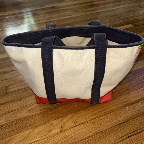 Tory Burch Tropical Canvas Tote Bag - Picture 4 of 9